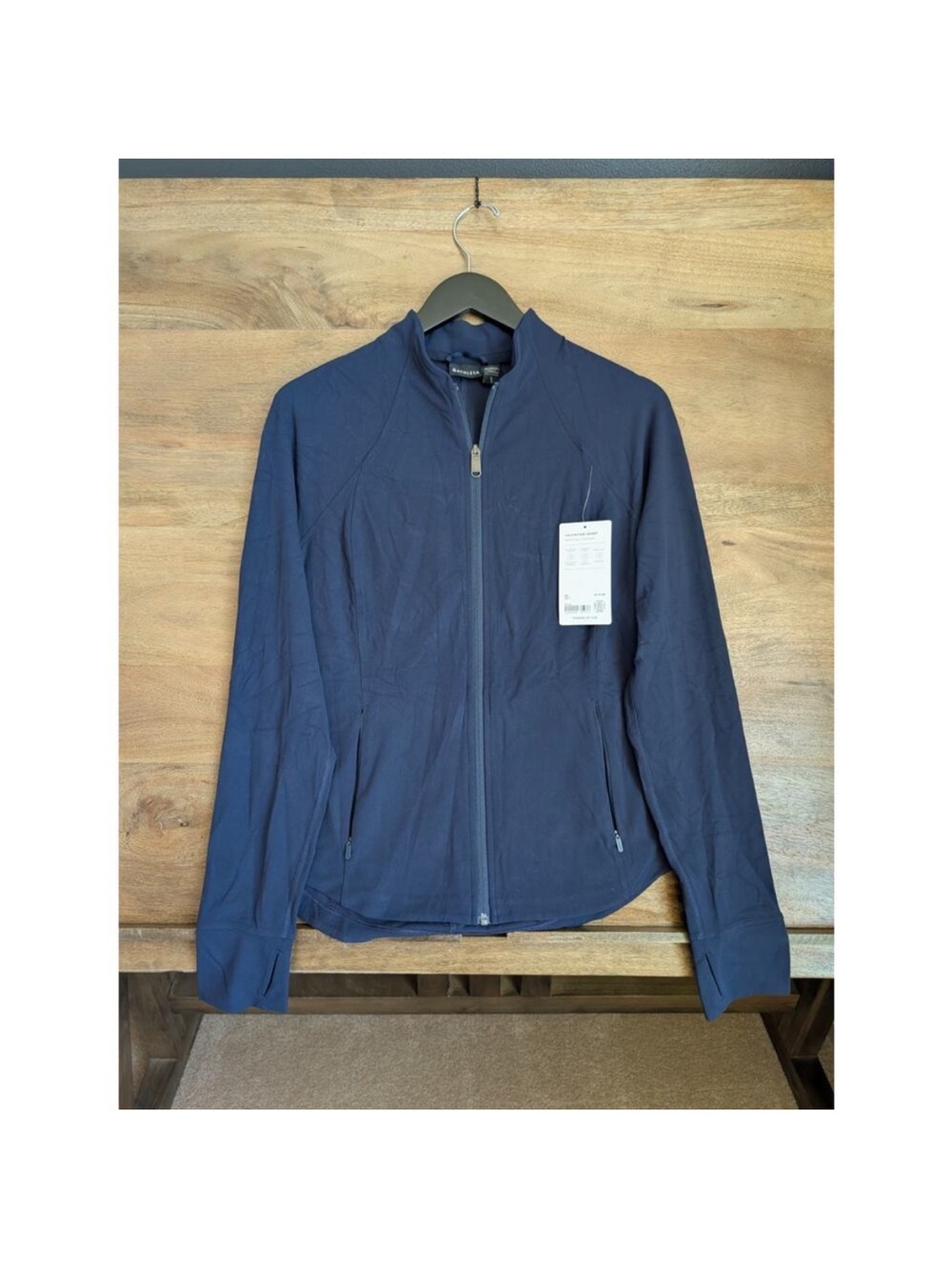 Athleta Navy Full-Zip Performance Jacket
